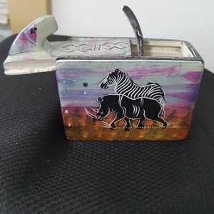 African soap stone box